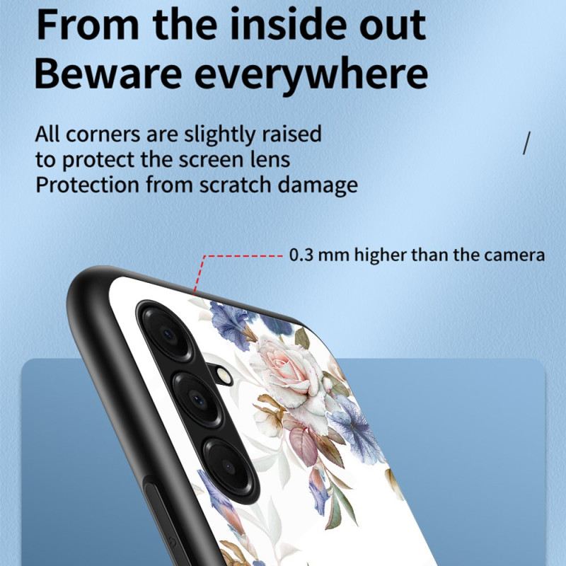 Tok Samsung Galaxy A17 4g / 5g Edzett Üveg Virágok