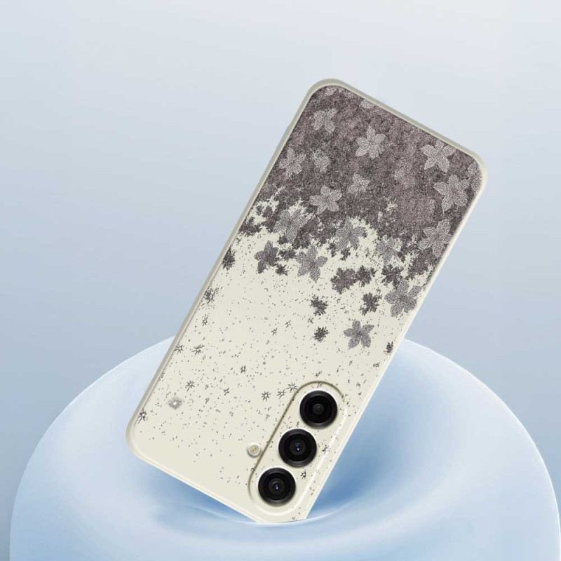 Tok Samsung Galaxy A17 4g / 5g Szürke Virágos