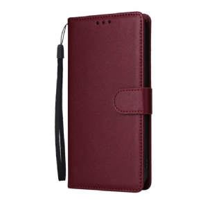 Bőrtok Realme Note 60 Egyszínű Bőrhatású