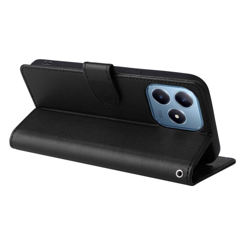 Bőrtok Realme Note 60 Egyszínű Bőrhatású