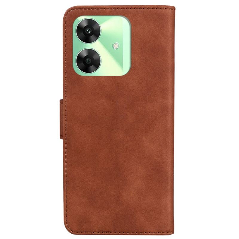 Fliptok Realme Note 60 Velúr Hatású