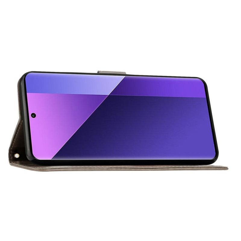 Bőrtok Motorola Edge 50 Neo Floralie