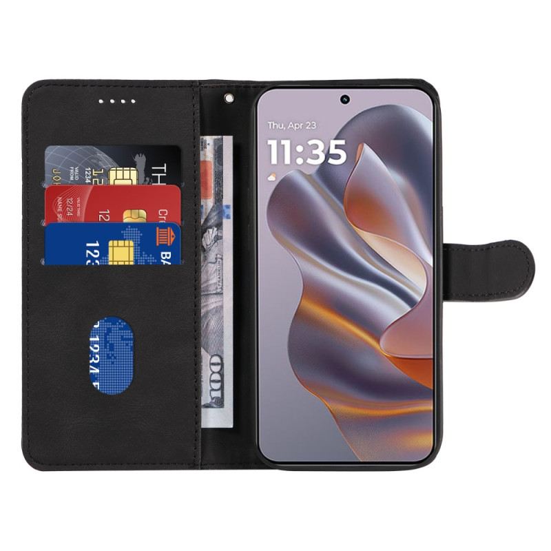 Bőrtok Motorola Edge 50 Neo Hullámos Vonalak