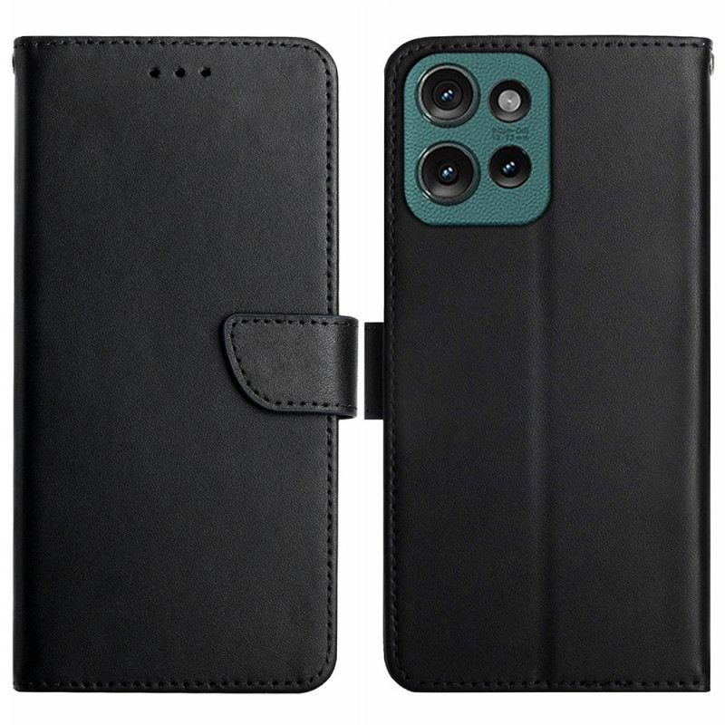 Bőrtok Motorola Edge 50 Neo Nappa Bőr