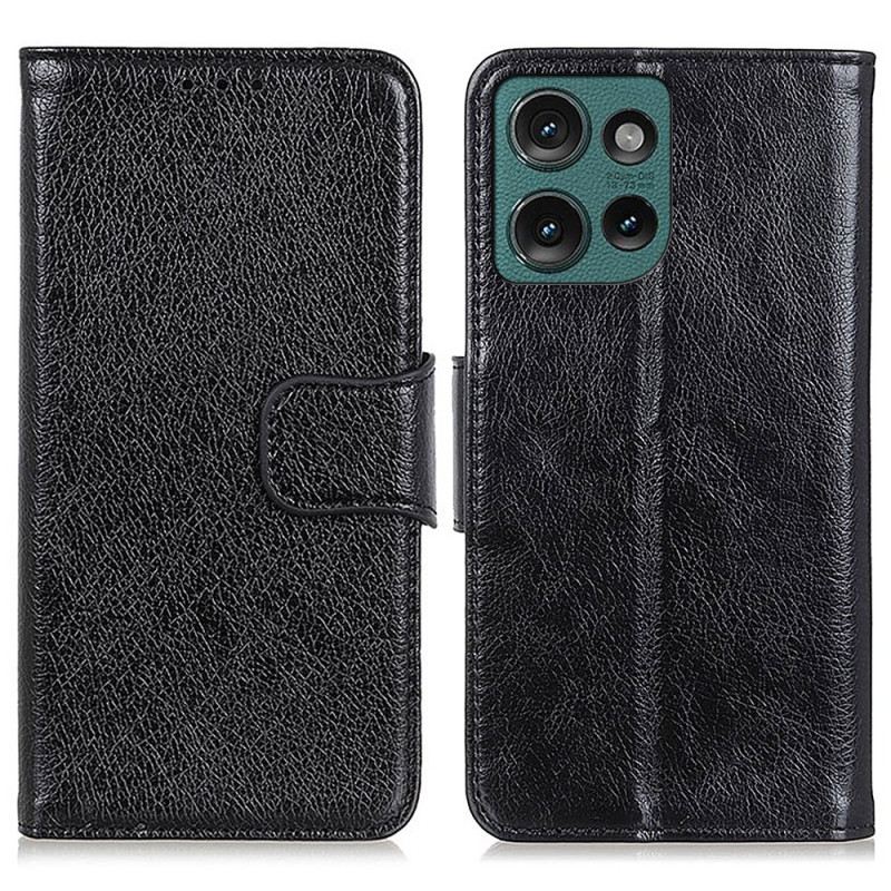 Bőrtok Motorola Edge 50 Neo Nappa Textúra Bőr