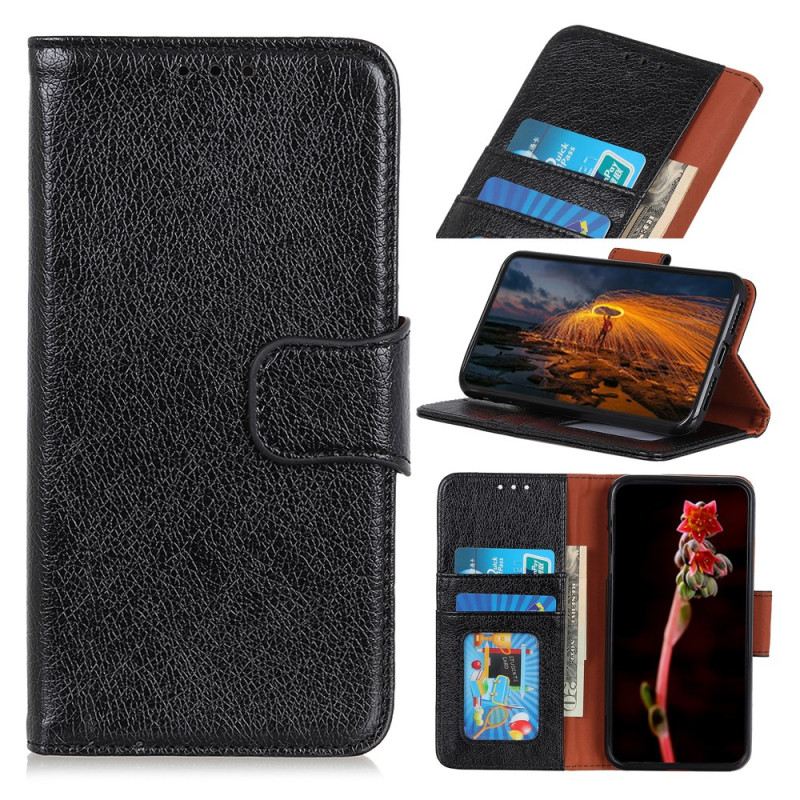 Bőrtok Motorola Edge 50 Neo Nappa Textúra Bőr