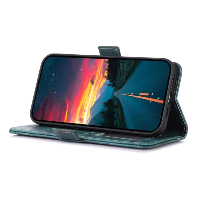 Bőrtok Motorola Edge 50 Neo Retro Abeel