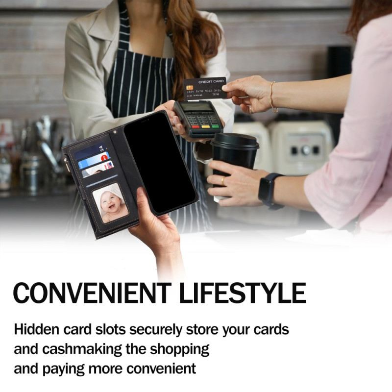 Bőrtok Motorola Edge 50 Neo Star Series Eseble