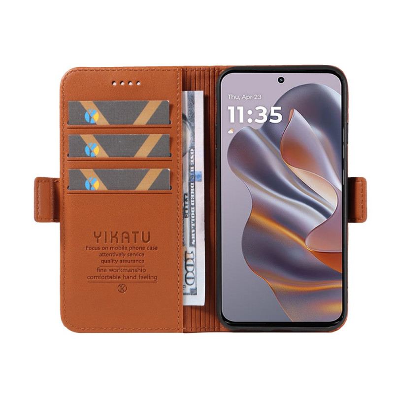 Bőrtok Motorola Edge 50 Neo Vintage Ykatu