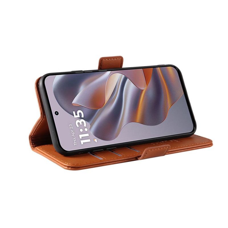 Bőrtok Motorola Edge 50 Neo Vintage Ykatu