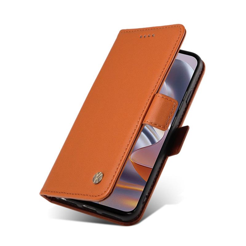 Bőrtok Motorola Edge 50 Neo Vintage Ykatu