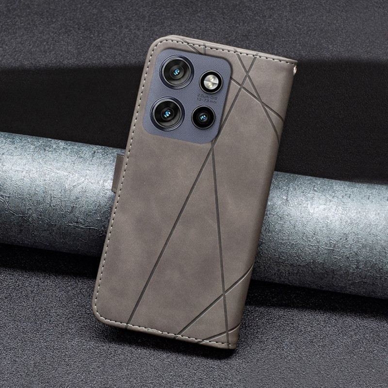 Fliptok Motorola Edge 50 Neo Binfen Szín Geometriai Minta