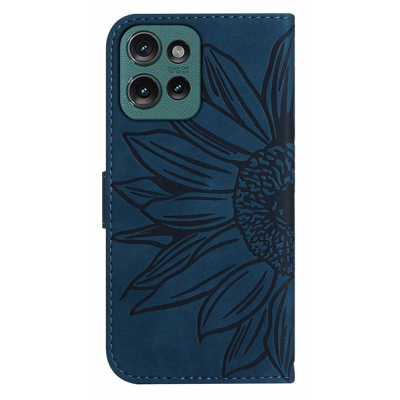 Fliptok Motorola Edge 50 Neo Napraforgó Szíjjal