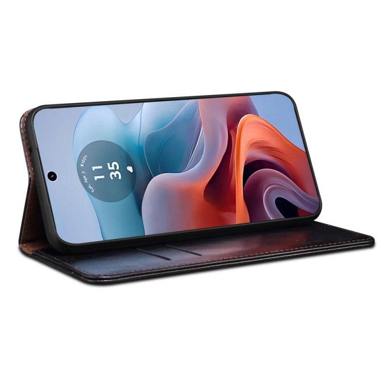 Fliptok Motorola Edge 50 Neo Viaszított Műbőr