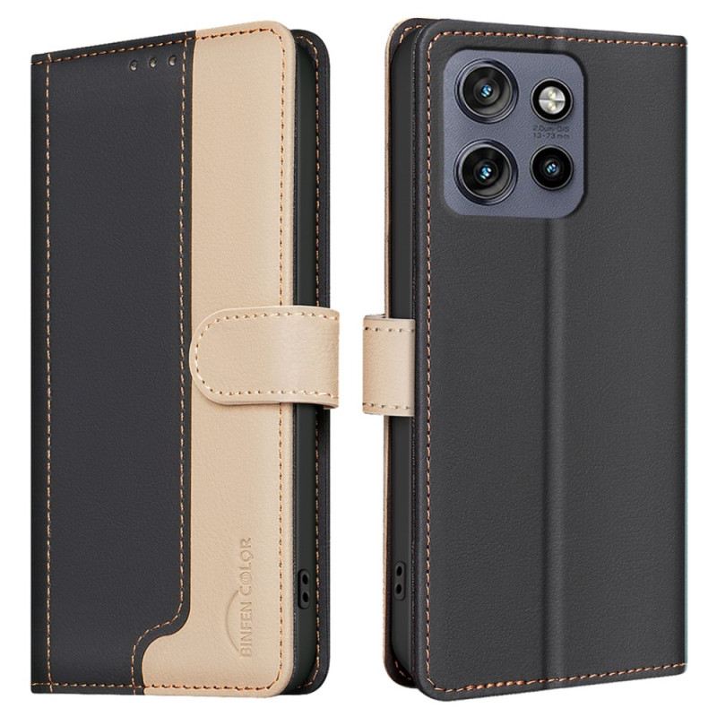 Kinyitható Tokok Motorola Edge 50 Neo Kéttónusú Binfen Szín