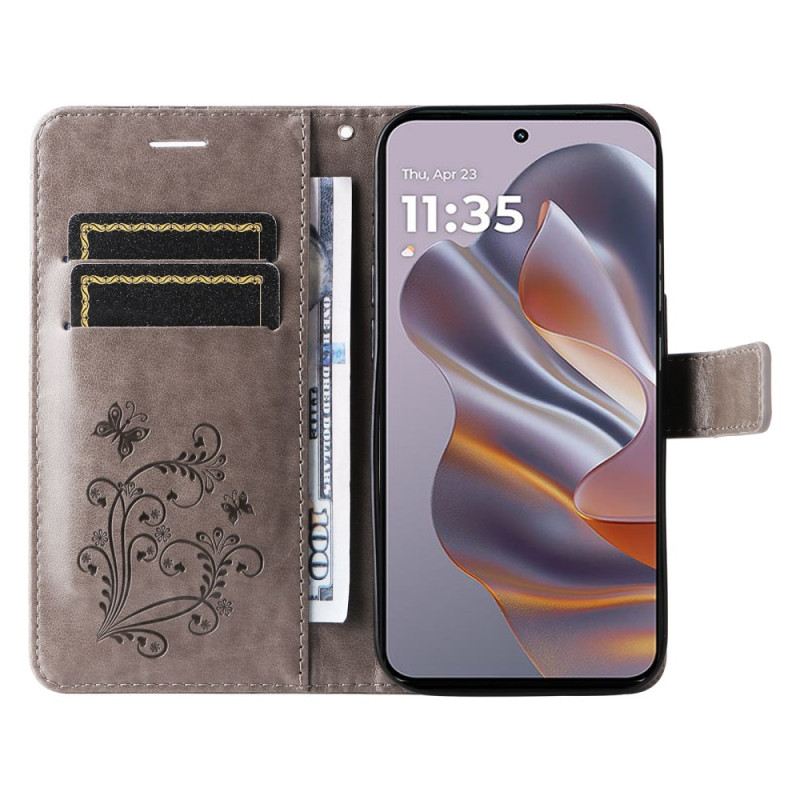 Kinyitható Tokok Motorola Edge 50 Neo Óriáslepkék