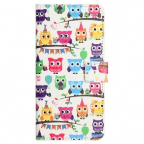 Bőrtok Samsung Galaxy S24 Fe Baglyok Bandája