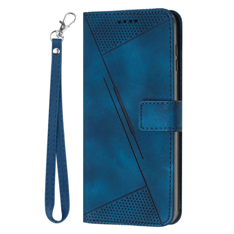 Bőrtok Samsung Galaxy S24 Fe Háromszög Minta