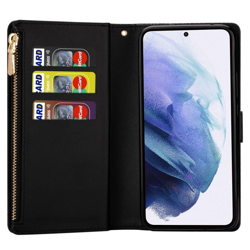 Fliptok / Bőrtok Samsung Galaxy S23 Plus 5G Tárcatok Flitteres Pénztárca