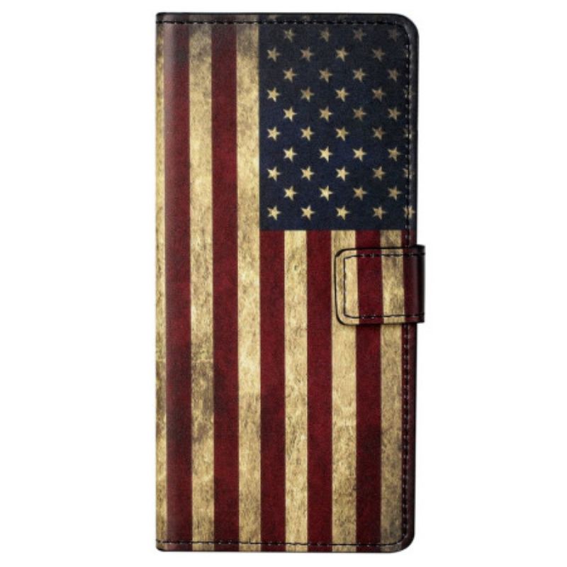 Fliptok Samsung Galaxy S23 Plus 5G Vintage Amerikai Zászló