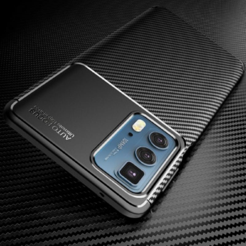 Tok Motorola Edge 20 Pro Rugalmas Szénszálas Textúra