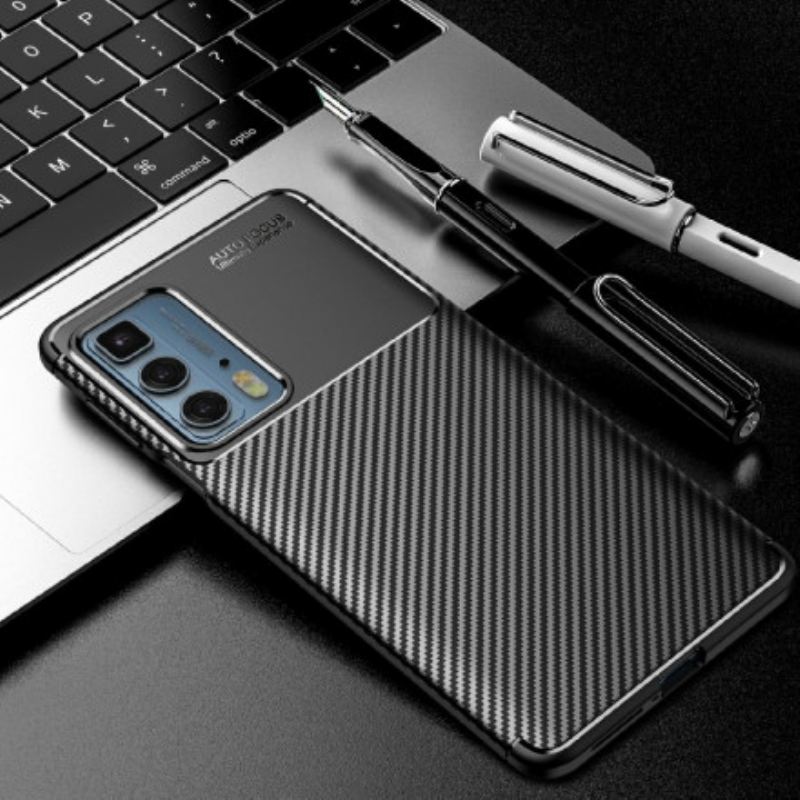 Tok Motorola Edge 20 Pro Rugalmas Szénszálas Textúra