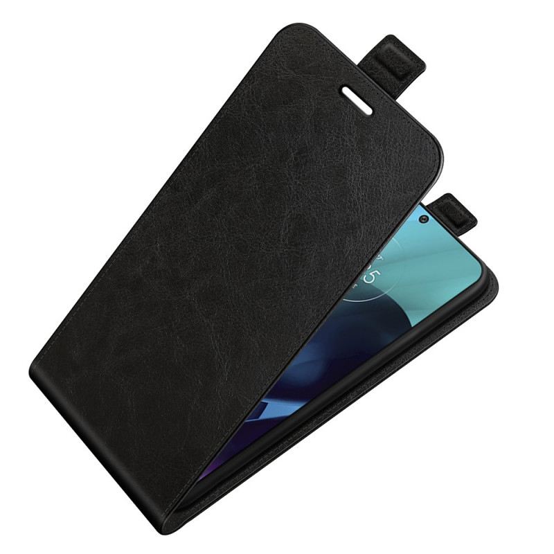 Fliptok Moto G71 5G Bőrtok Összecsukható Retro