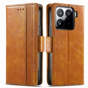 Bőrtok Xiaomi 15 Caseneo Rfid Blokkoló