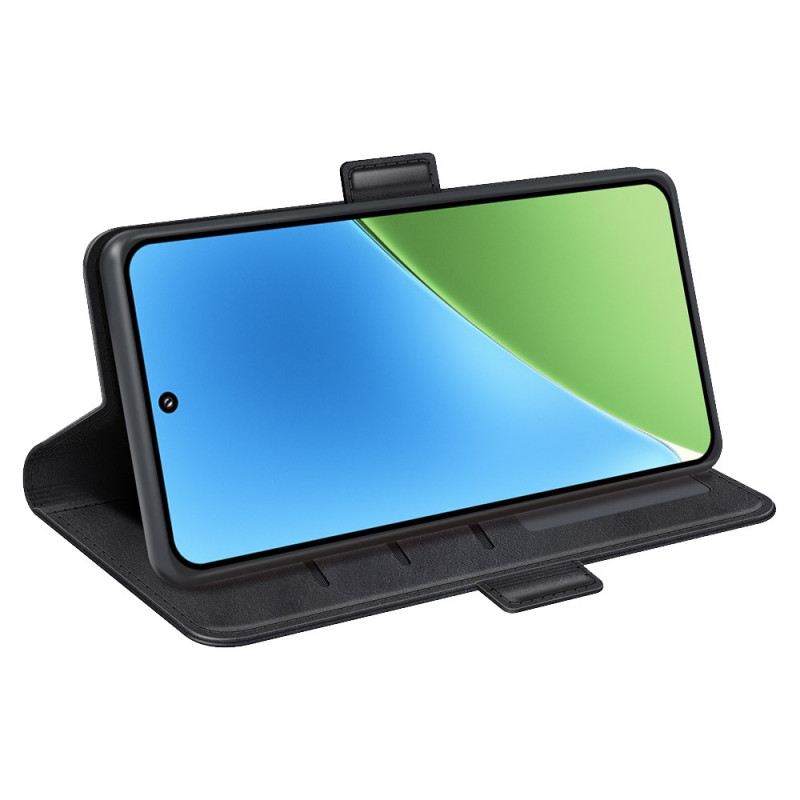 Bőrtok Xiaomi 15 Dupla Csattal