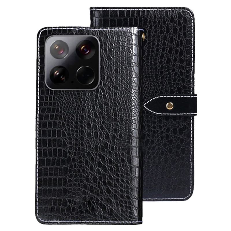 Bőrtok Xiaomi 15 Krokodilmintás Idewei