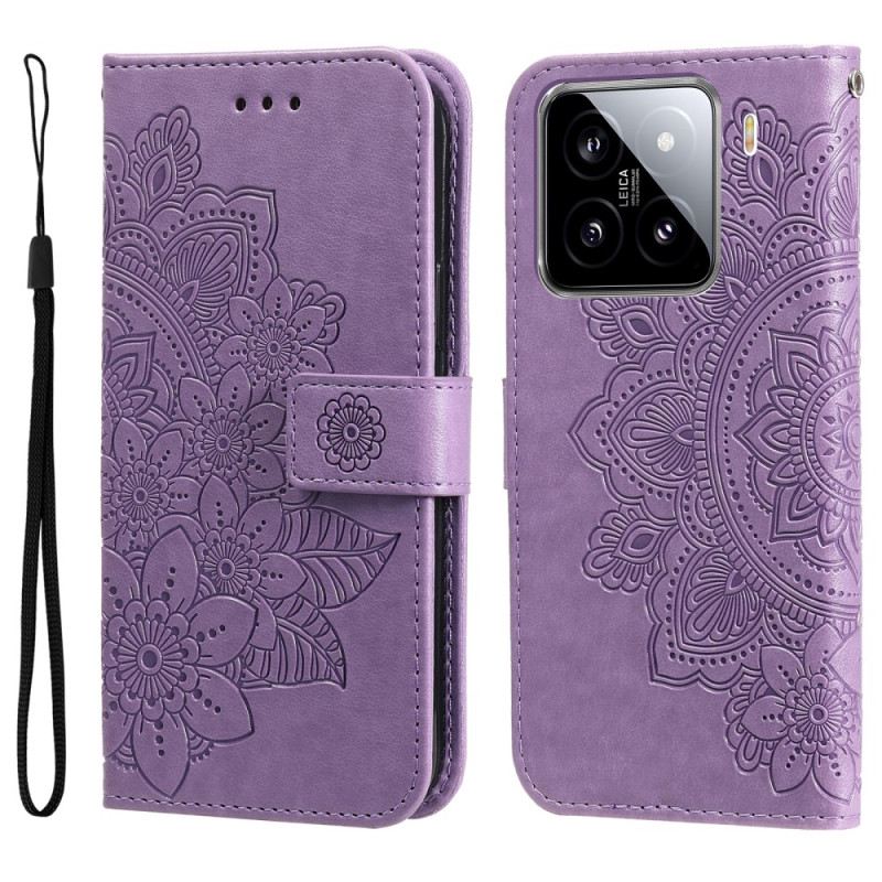 Bőrtok Xiaomi 15 Mandala Minta