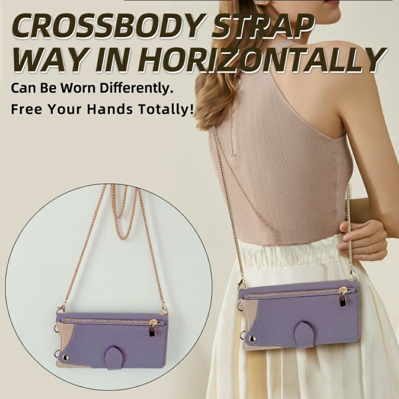 Bőrtok Xiaomi 15 Pénztárca És Lánc