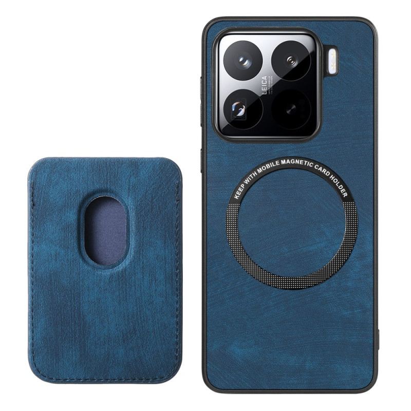 Bőrtok Xiaomi 15 Retro Levehető Kártyatartóval