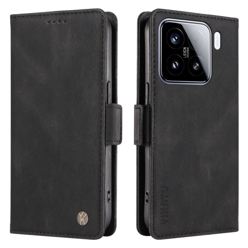 Bőrtok Xiaomi 15 Ykatu Velúr Hatású