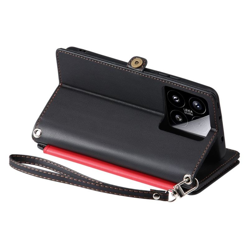 Fliptok Xiaomi 15 Aprópénztartó Pénztárca 8 Kártyatartóval