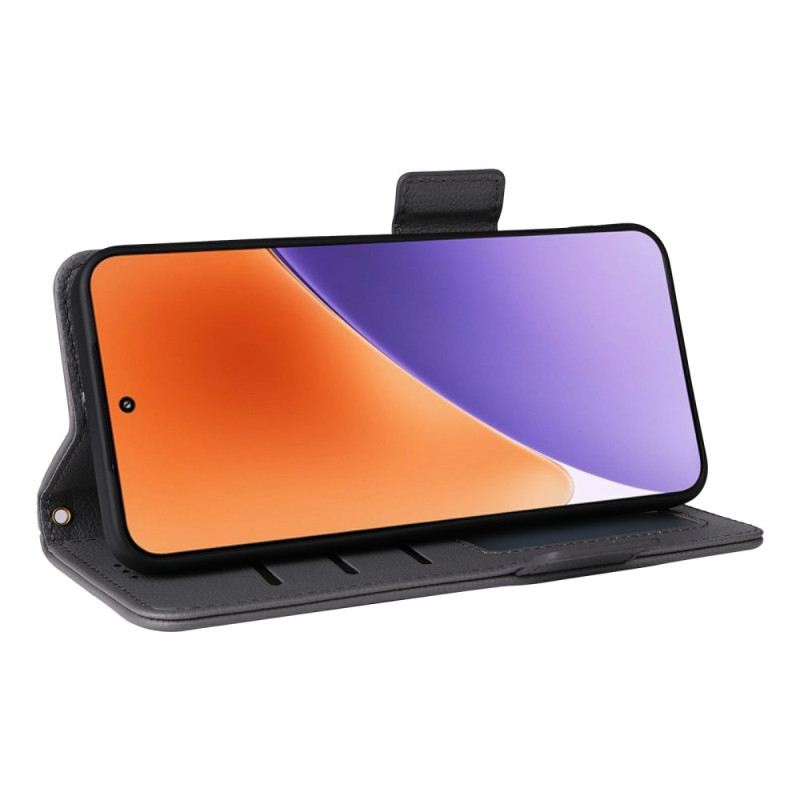 Fliptok Xiaomi 15 Licsi Műbőr Pánttal