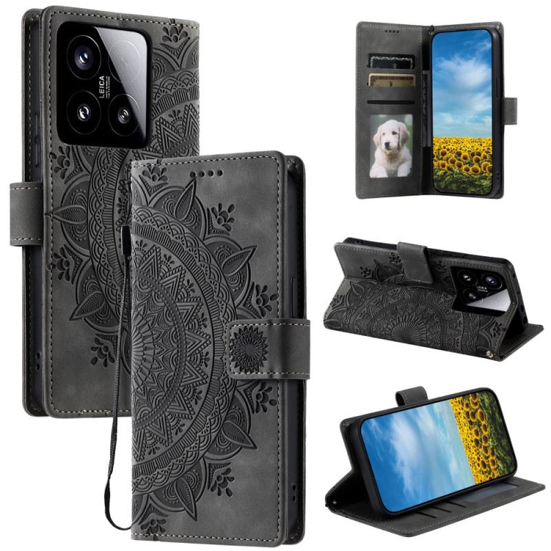 Fliptok Xiaomi 15 Mandala Velúr Hatású