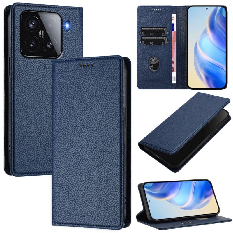 Fliptok Xiaomi 15 Rfid-blokkoló Bőrhatású