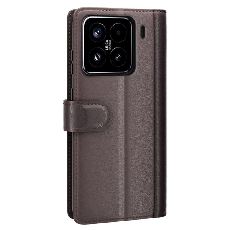 Fliptok Xiaomi 15 Valódi Bőr