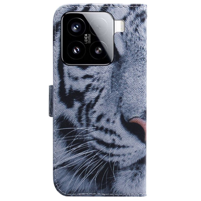 Kinyitható Tokok Xiaomi 15 Fehér Tigris