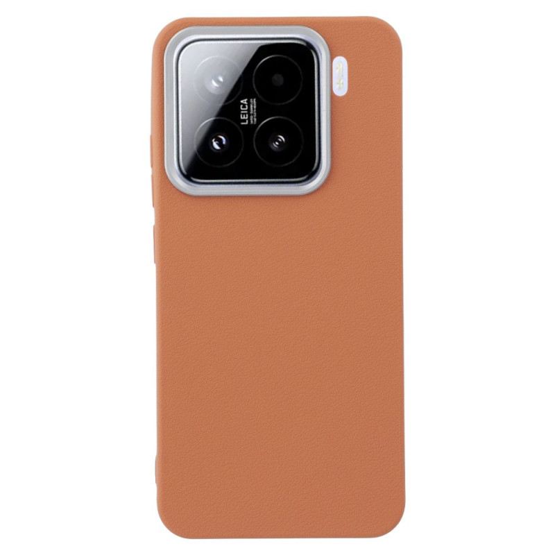 Mobiltelefon Tokok Xiaomi 15 Bőr Textúra