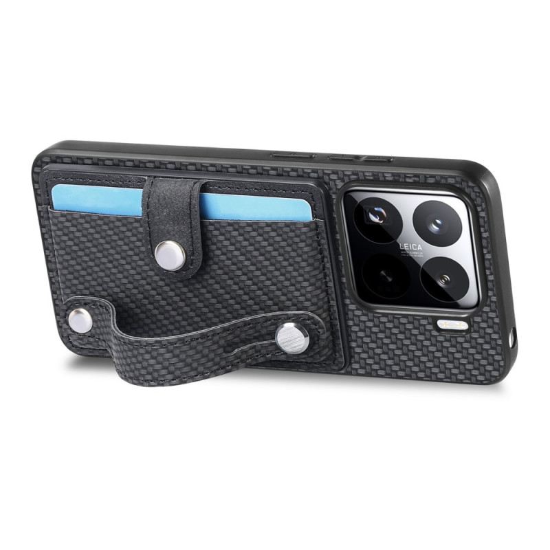 Mobiltelefon Tokok Xiaomi 15 Szénszálas Kártyatartó És Szíj