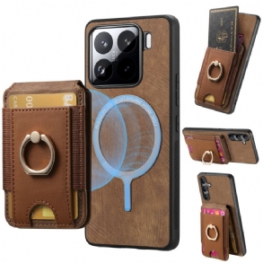 Tok Xiaomi 15 Velúr Hatású Levehető Kártyatartó És Állvány