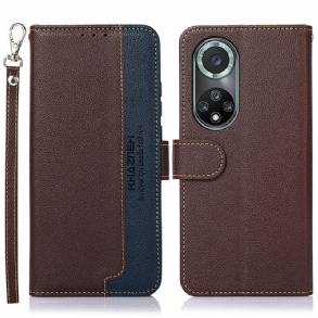 Fliptok / Bőrtok Honor 50 Pro Pro Style Licsi Rfid Khazneh