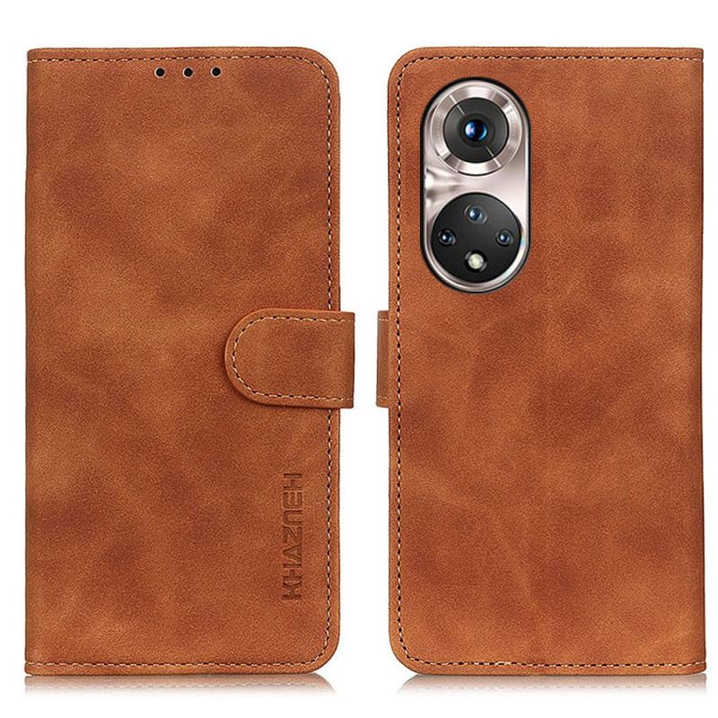 Fliptok / Bőrtok Honor 50 Pro Pro Vintage Bőrhatású Khazneh
