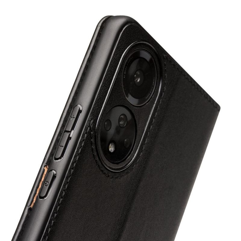 Fliptok Honor 50 Pro Bőrtok Pro Eredeti Qialino Bőr