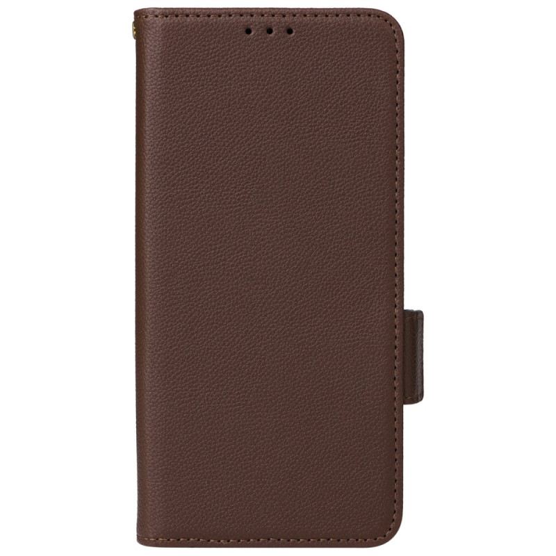 Bőrtok Motorola Edge 50 Pro Licsi Textúra Pánttal