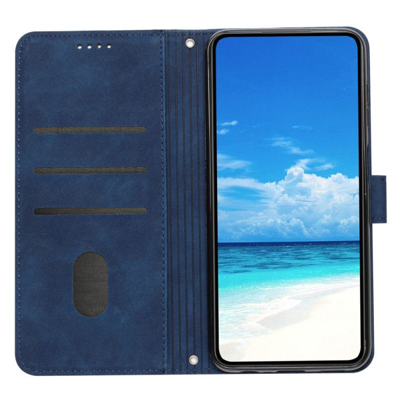 Bőrtok Motorola Edge 50 Pro Mosolyogj