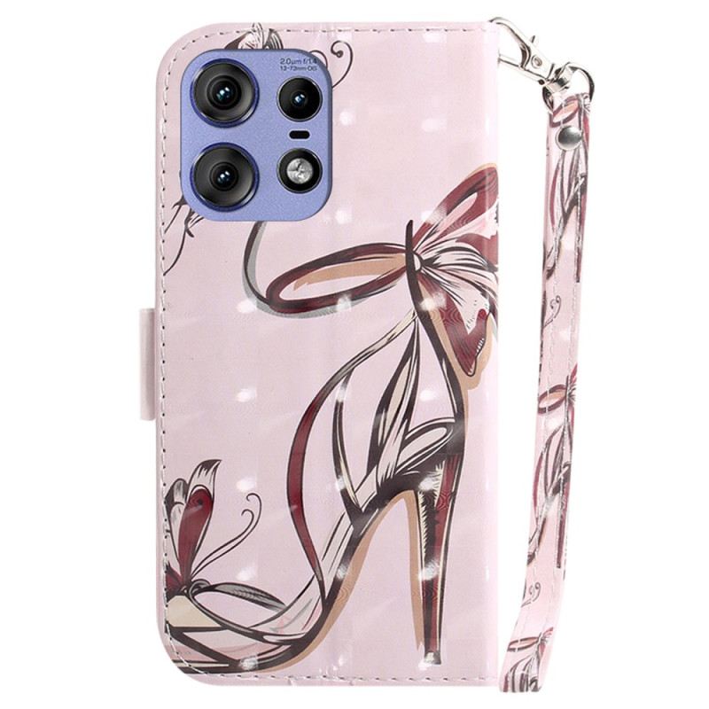 Bőrtok Motorola Edge 50 Pro Pántos Szivattyú