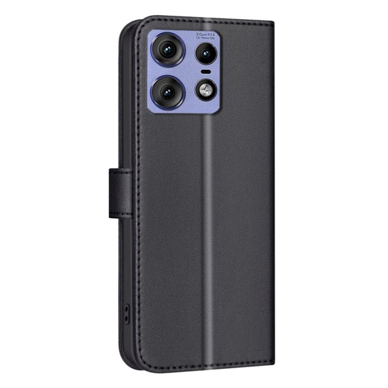 Bőrtok Motorola Edge 50 Pro Prémium Steppelt Binfen Szín